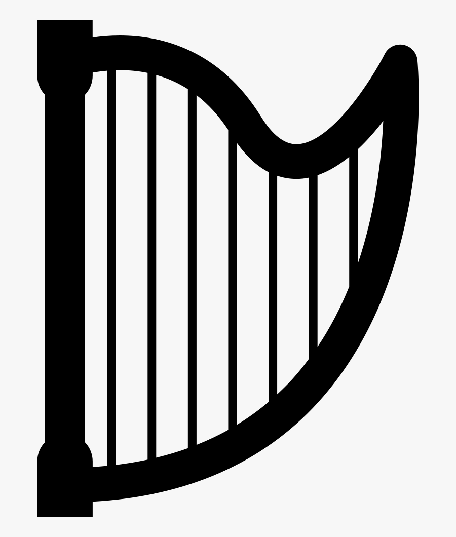 Music Harp - Harp Icon, Transparent Clipart