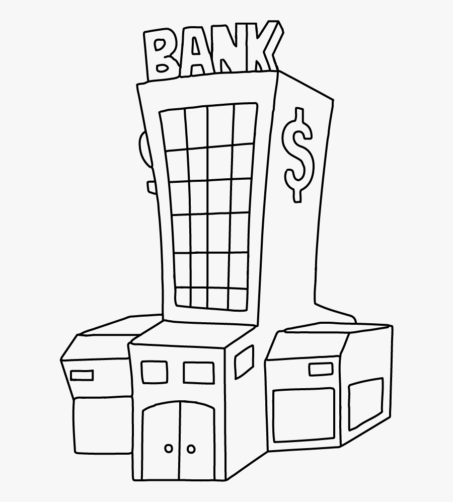 Bank Black And White Clipart, Transparent Clipart