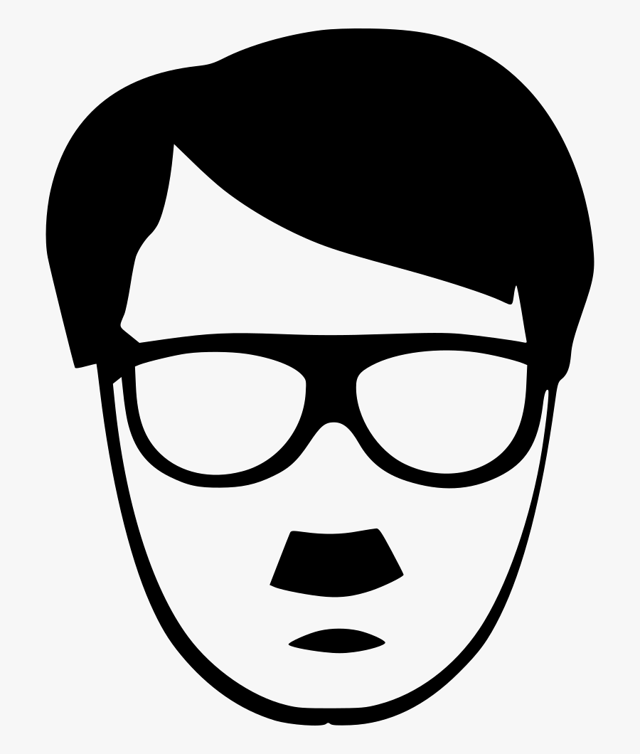 Hitler Hipster Man Glasses Style Fasion - Man With Glasses Clipart, Transparent Clipart