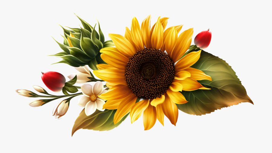 Watercolor Sunflower Png, Transparent Clipart