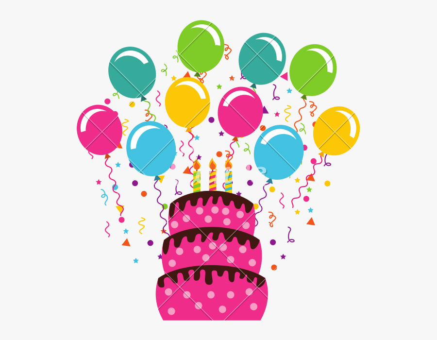 Clip Art Birthday Celebration Images - My Birthday In April, Transparent Clipart