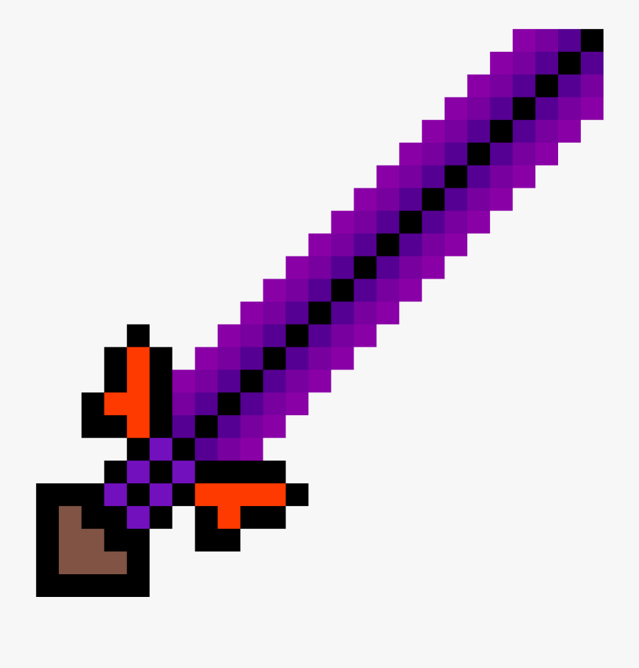 Minecraft Obsidian Sword - Minecraft Sword Of Darkness, Transparent Clipart
