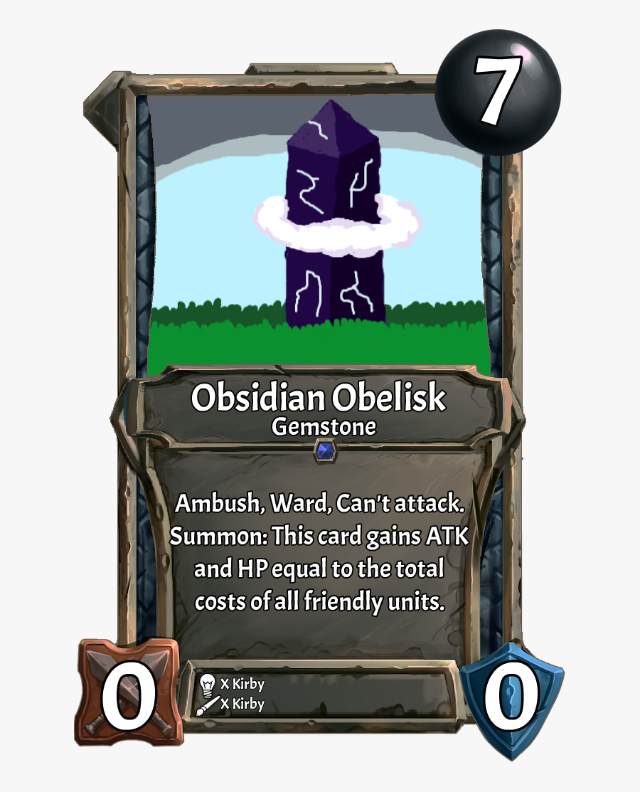 [card] Obsidian Obeliskweek - Cartoon, Transparent Clipart