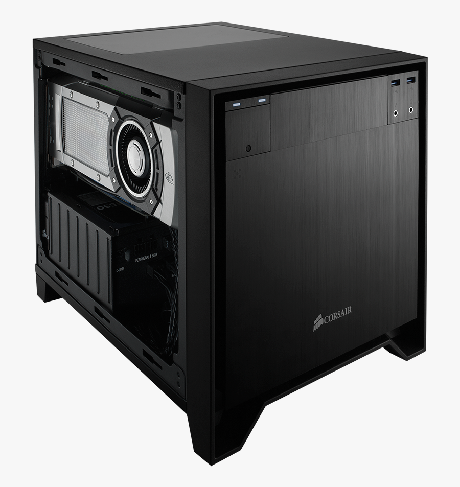 Corsair Obsidian Series 250d Black Brushed Aluminum - Corsair Cc 9011047, Transparent Clipart