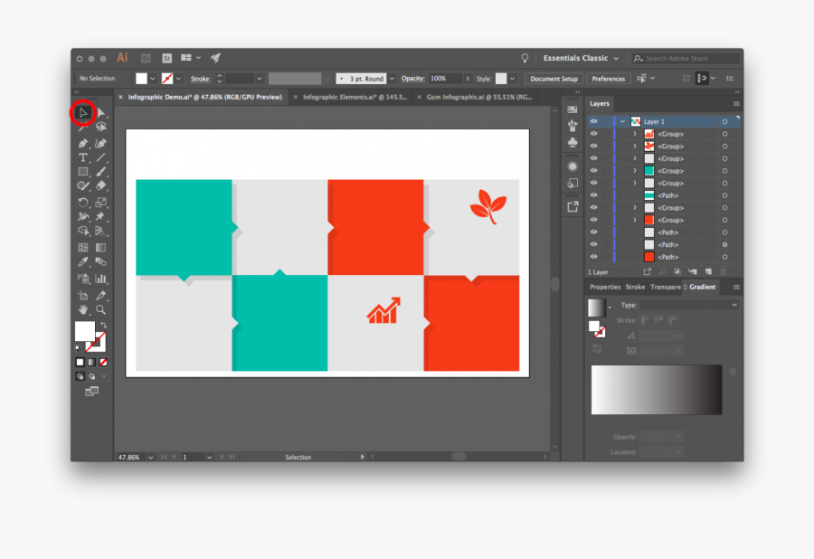 Clip Art Adobe Illustrator Demos - Adobe Illustrator Infographic Template, Transparent Clipart