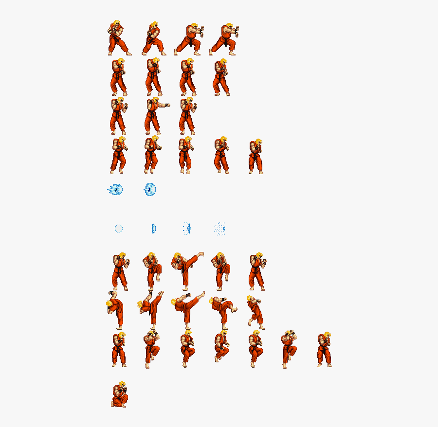 Street Fighter Sprite Animation, Transparent Clipart