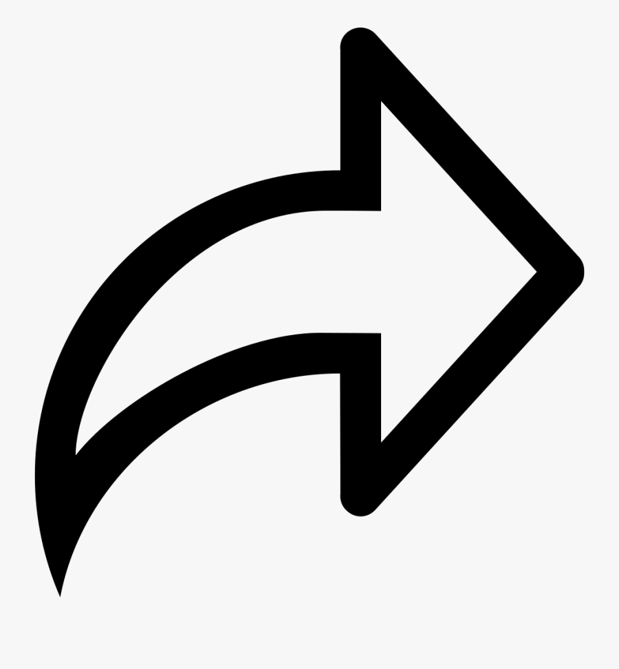Right Arrow Outline Comments, Transparent Clipart