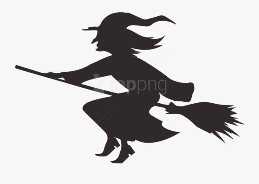 Transparent Zombie Silhouette Png - Transparent Background Witch Silhouette Png, Transparent Clipart