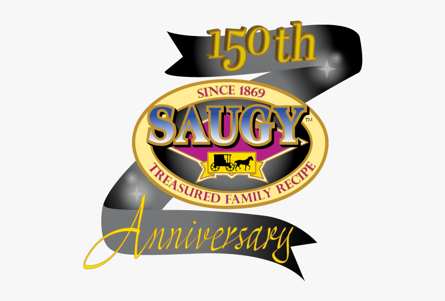 Saugy 150th Anniversary Logo - Illustration, Transparent Clipart