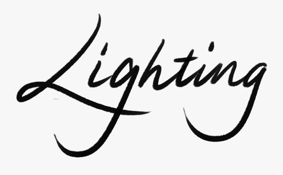 Lighting - Calligraphy, Transparent Clipart