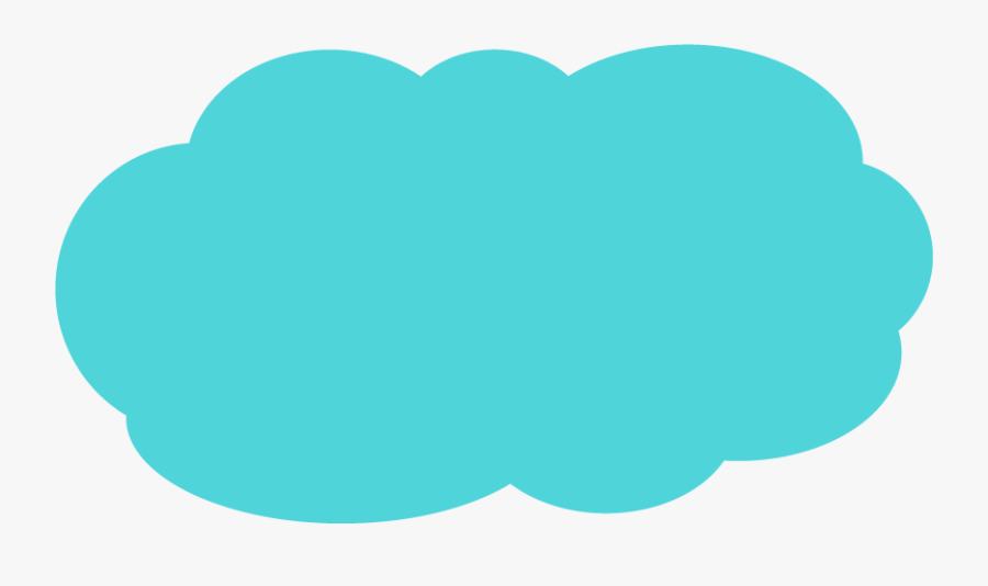 Tweetpay Blue Fluffy Cloud - Blue Flower Cute Clipart, Transparent Clipart