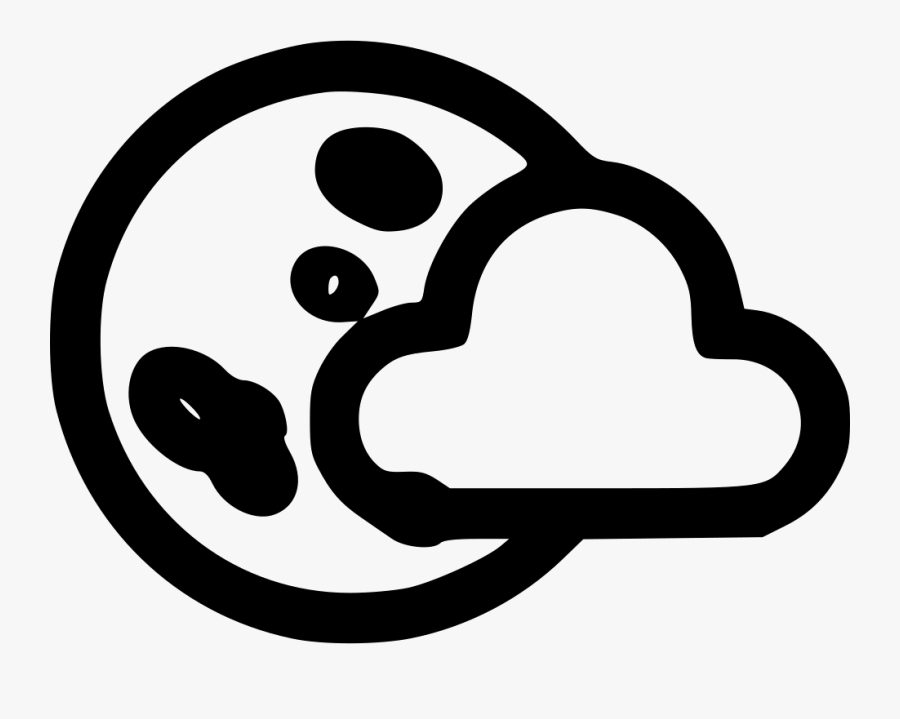 Fullmoon Moon Cloud Night Dark Shade, Transparent Clipart