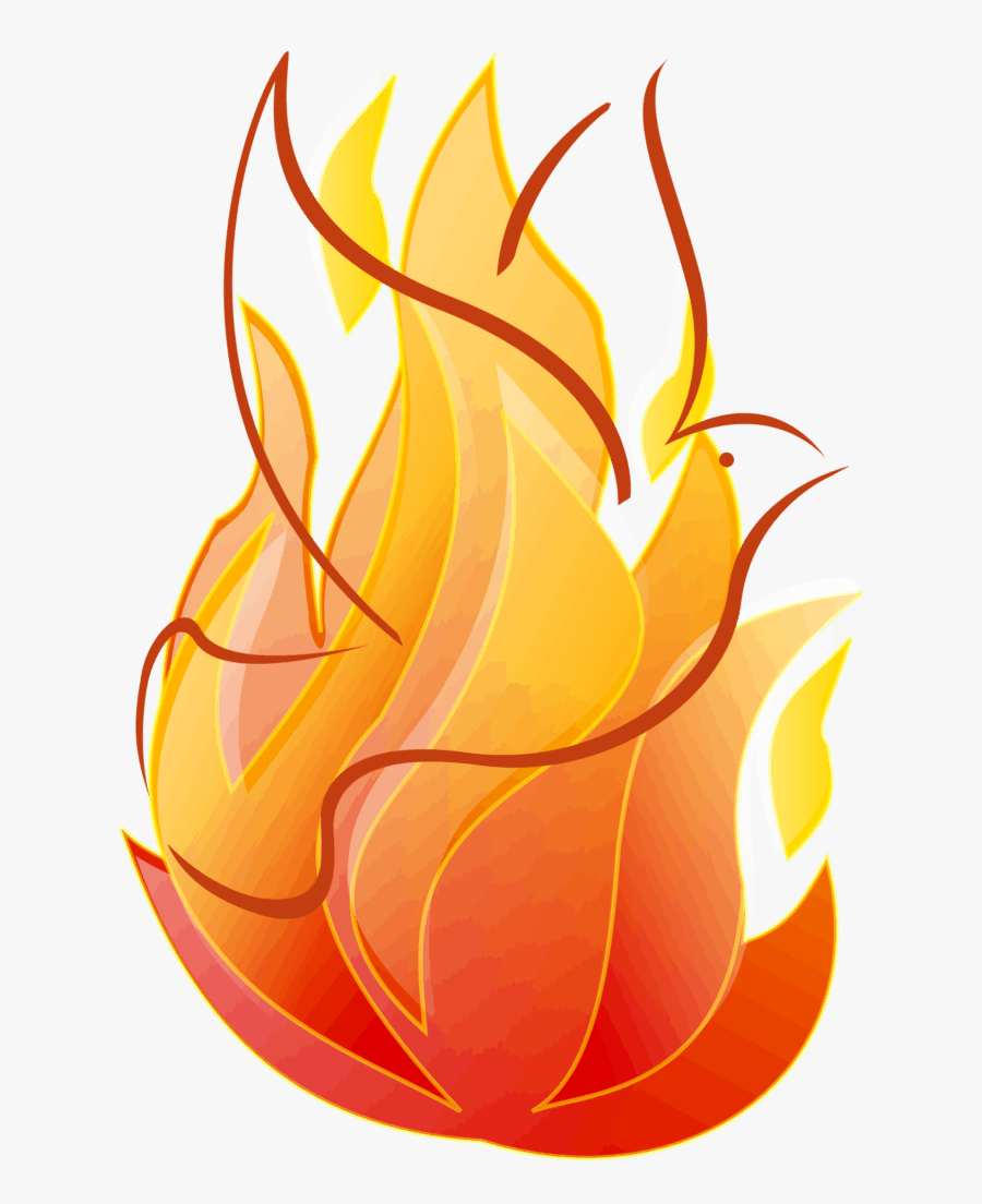 Dove Flying Out Of Flames - Animated Fire Image Transparent Background, Transparent Clipart