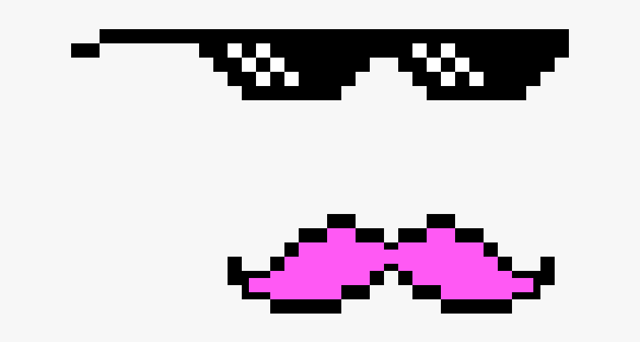 Pixel Art Thug Life, Transparent Clipart