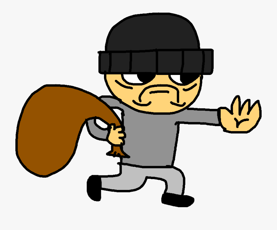 Robber Cartoon, Transparent Clipart