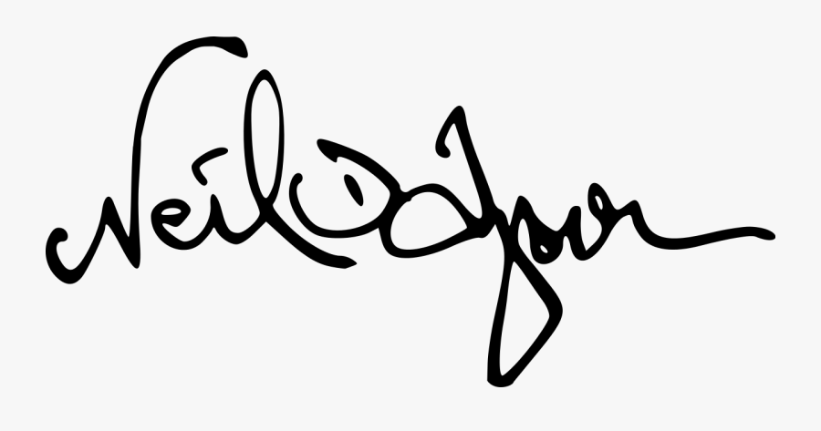 Neil Degrasse Tyson Signature, Transparent Clipart