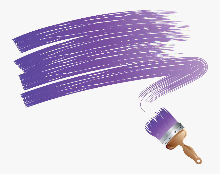 Free Download Paint Brush Purple Clipart Paint Brushes - Paint Brush Vector Png, Transparent Clipart