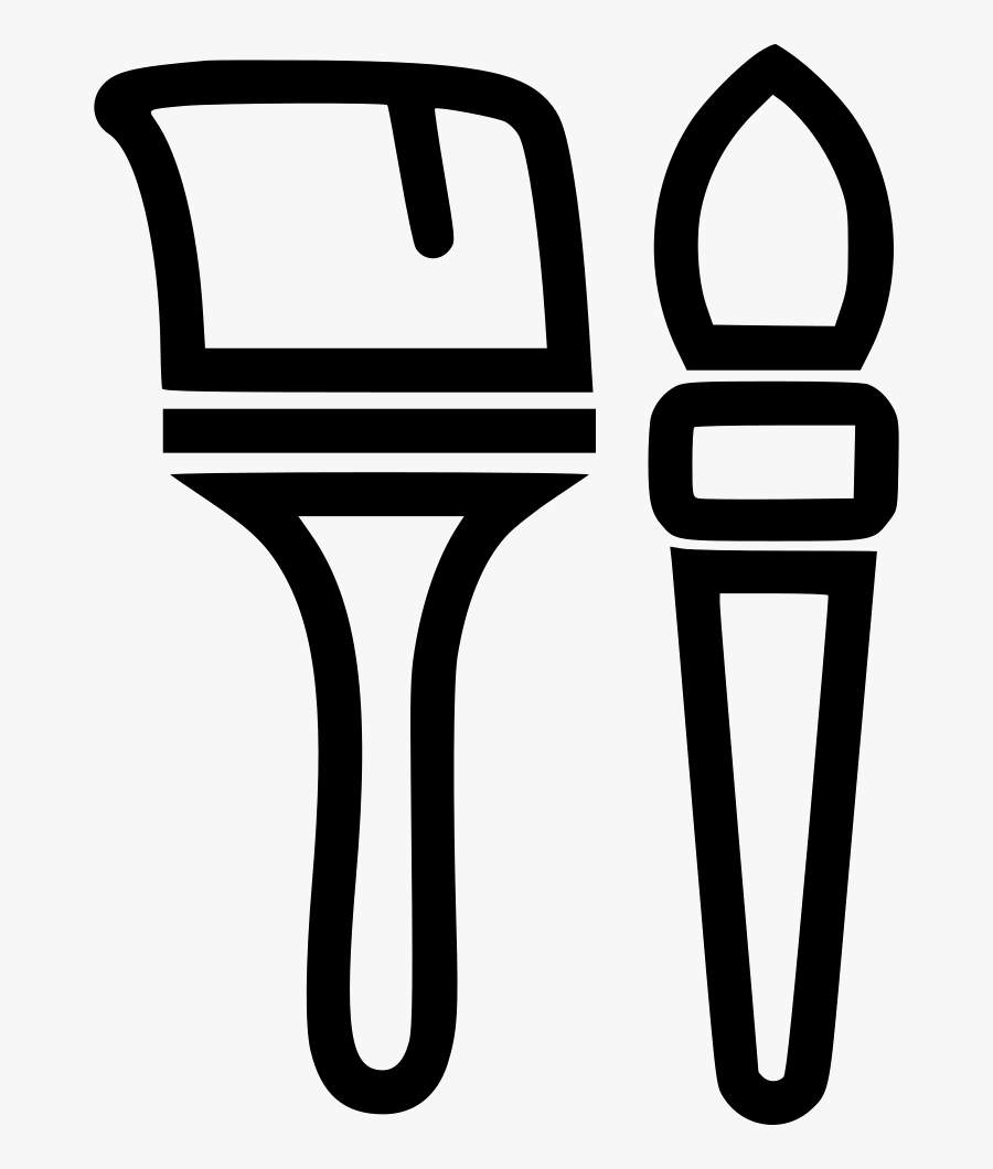 Paint Brushes, Transparent Clipart