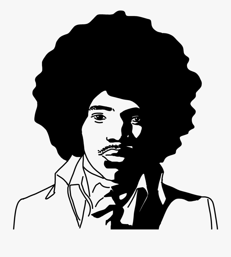 Jimi Hendrix Silhouette Transparent, Transparent Clipart