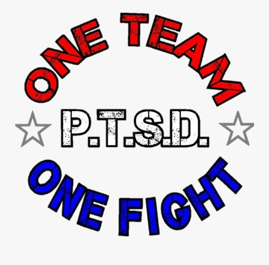 One Team One Fight 4 Ptsd - Circle, Transparent Clipart