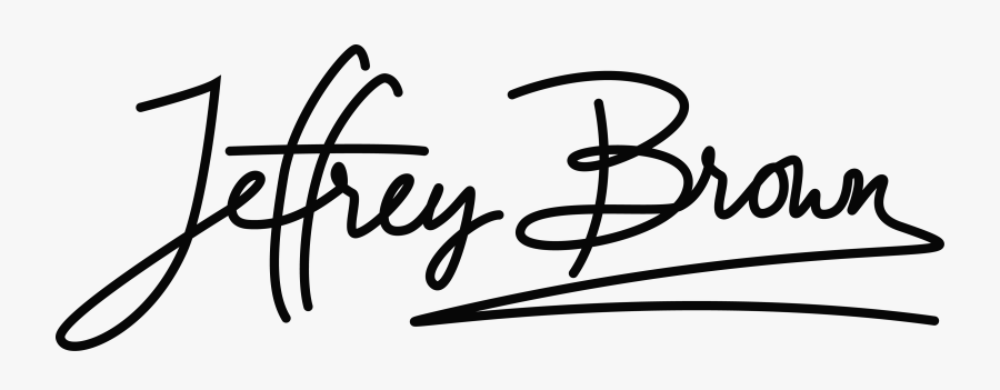 Jeffrey Brown - Calligraphy, Transparent Clipart