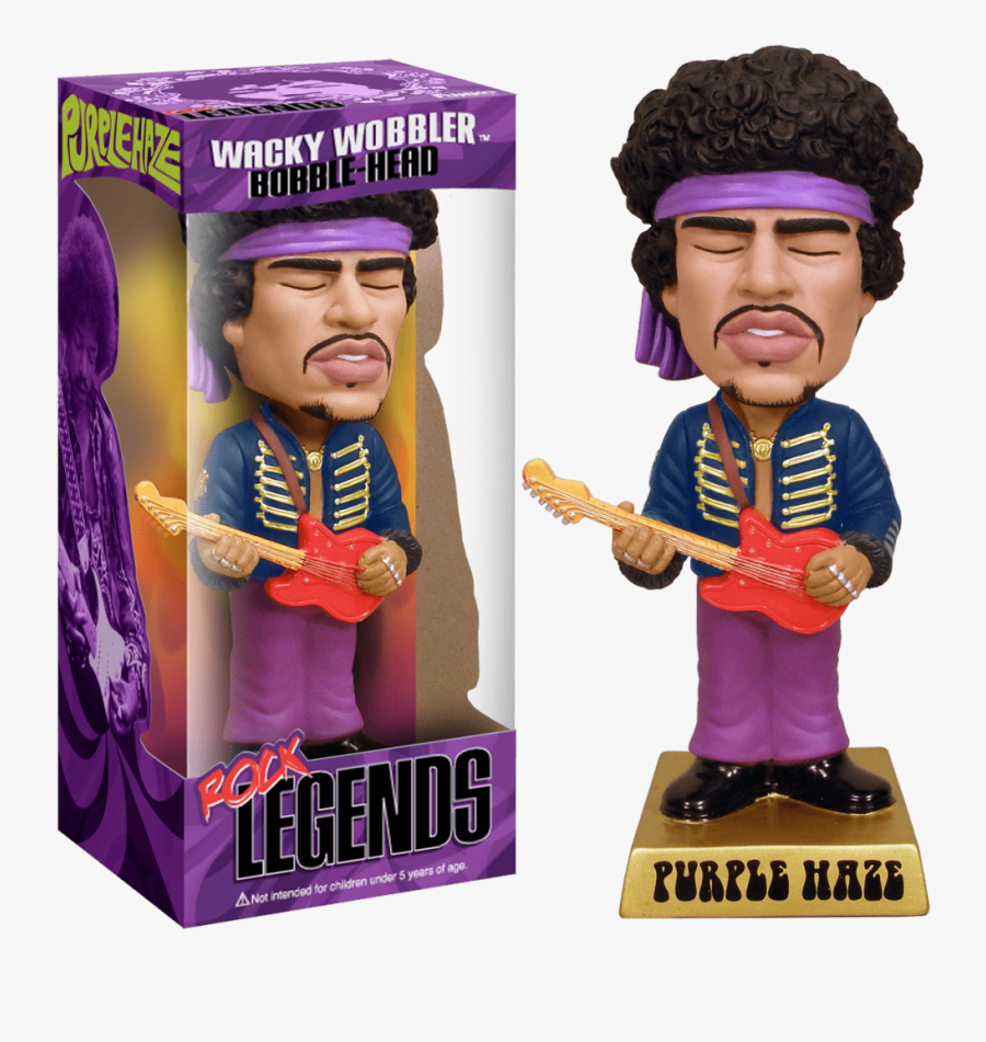 Jimi Hendrix Wacky Wobbler, Transparent Clipart