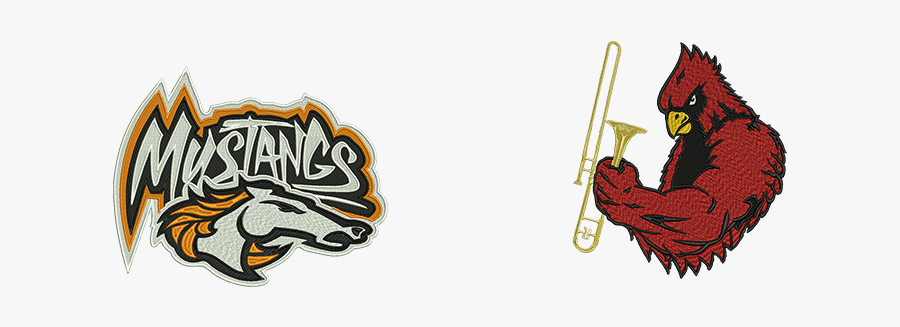 4 - Deary Mustangs, Transparent Clipart