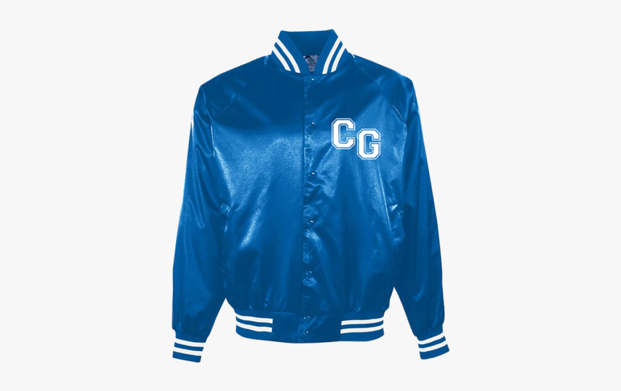 Sunset High Royal Blue Jacket - Satin Baseball Jackets, Transparent Clipart