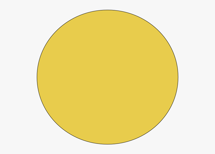 Yellow Circle, Transparent Clipart