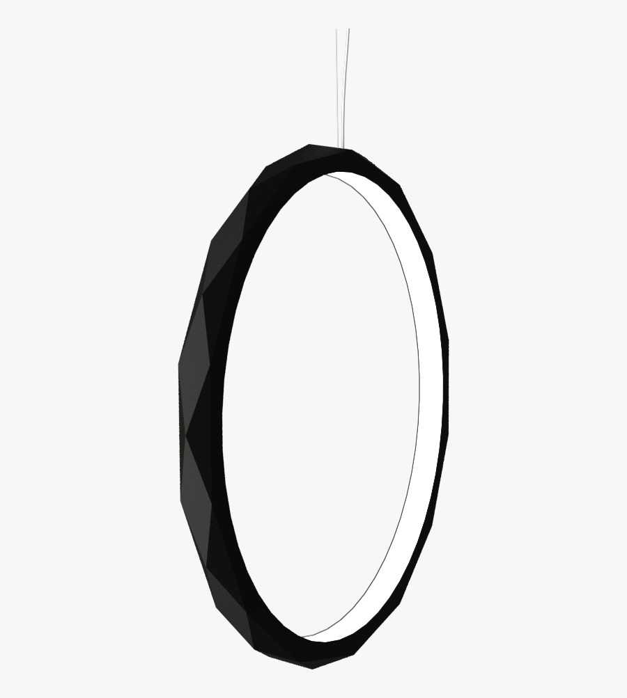 Pendant Lamp Anel Facetado Vertical - Circle, Transparent Clipart