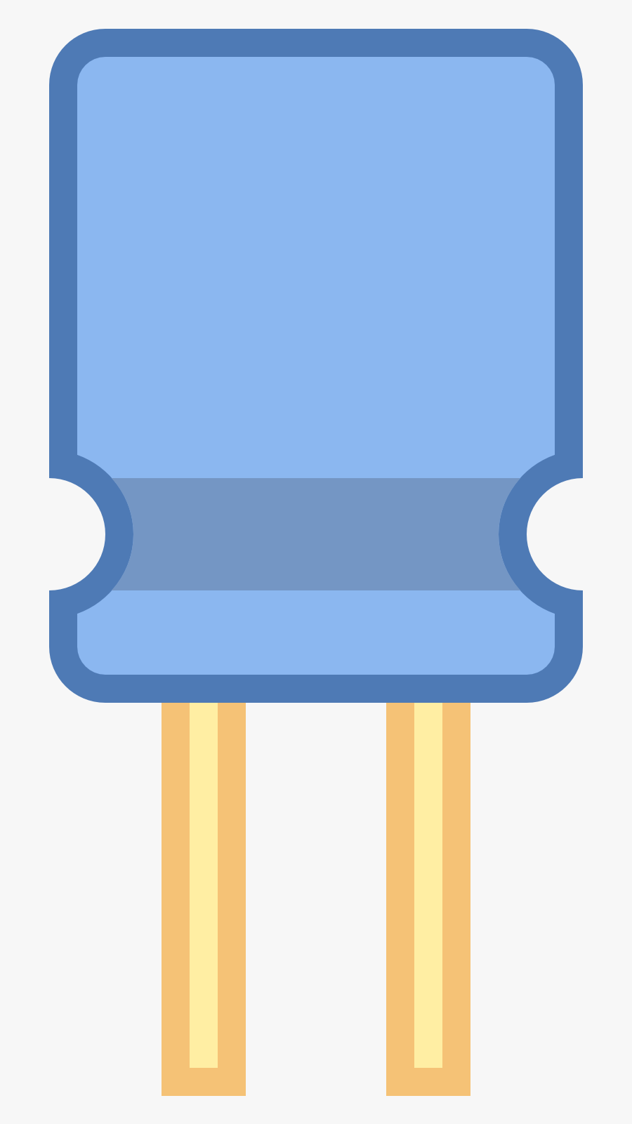 Icon Capacitor, Transparent Clipart