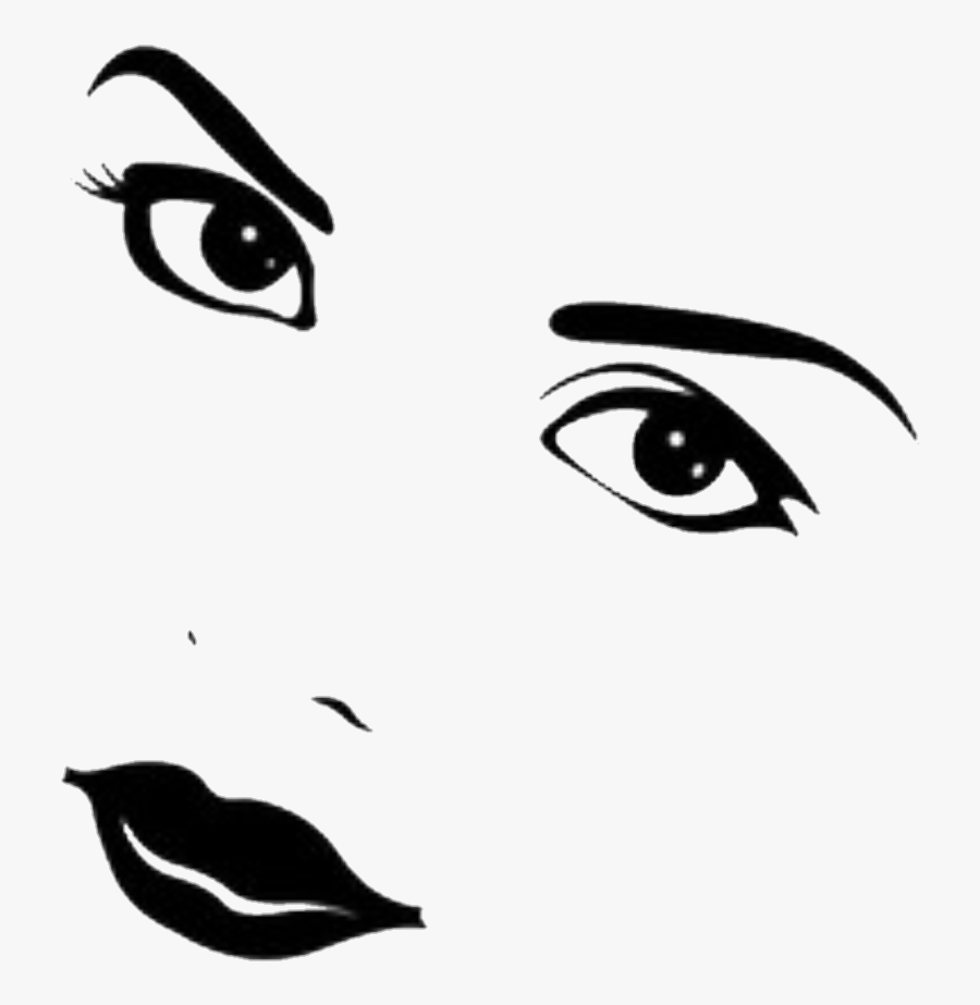 #eye #eyes #girl #sexy - Eyebrows Eyes And Lips Clipart, Transparent Clipart