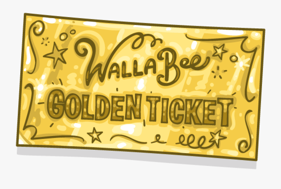 Transparent Golden Ticket Clipart - Calligraphy, Transparent Clipart
