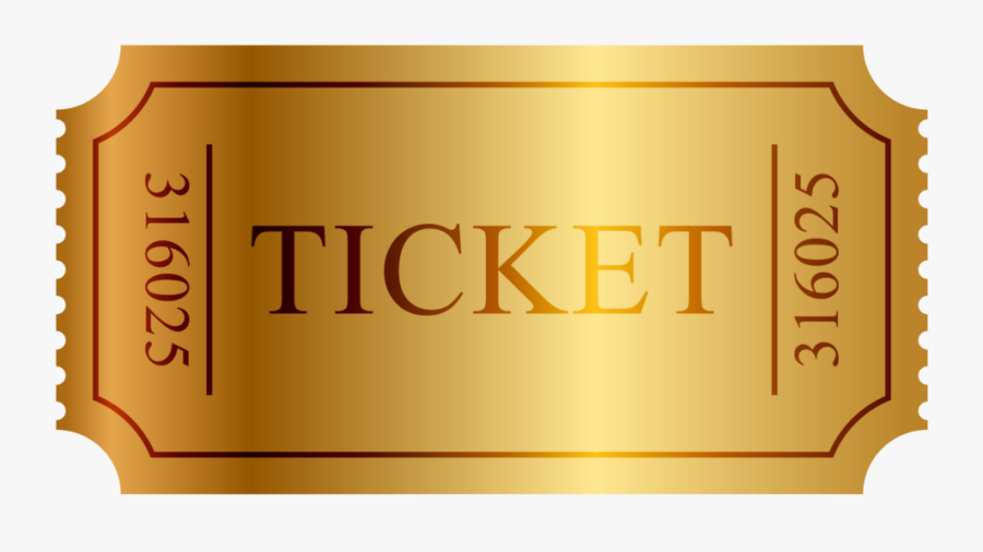 Gold Tickets, Transparent Clipart