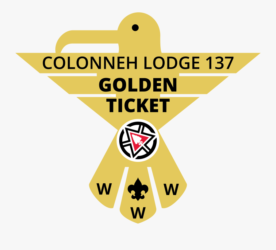 Golden Ticket Graphic - Order Of The Arrow, Transparent Clipart