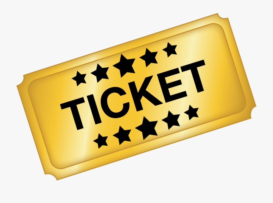 Transparent Gold Ticket Png, Transparent Clipart