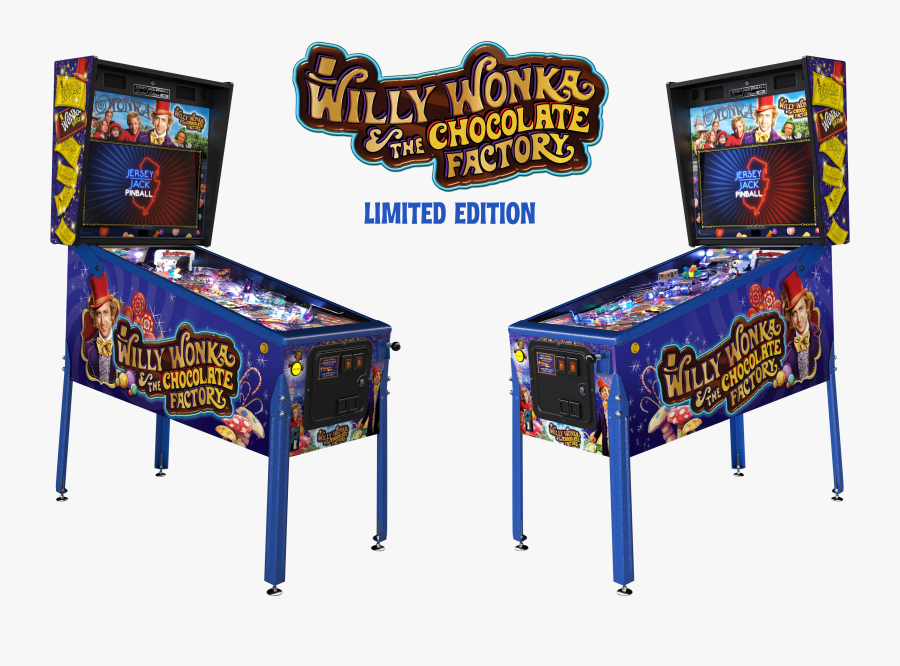 Willy Wonka Pinball Machine, Transparent Clipart