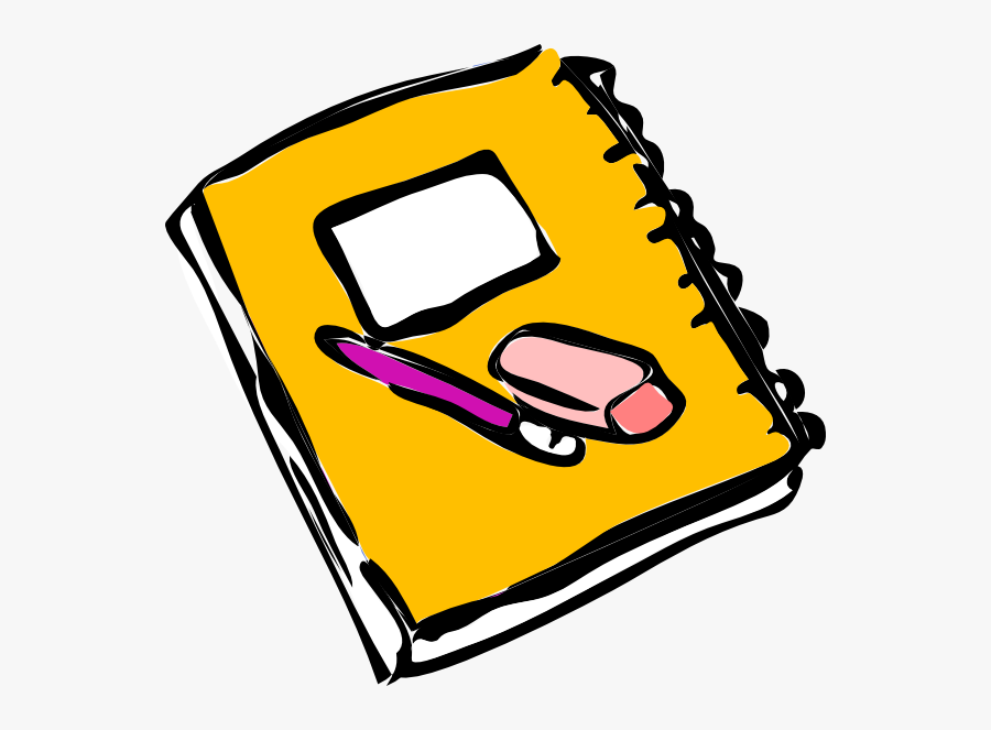 Clipart Of Journal, Notes And Example - School Clipart, Transparent Clipart