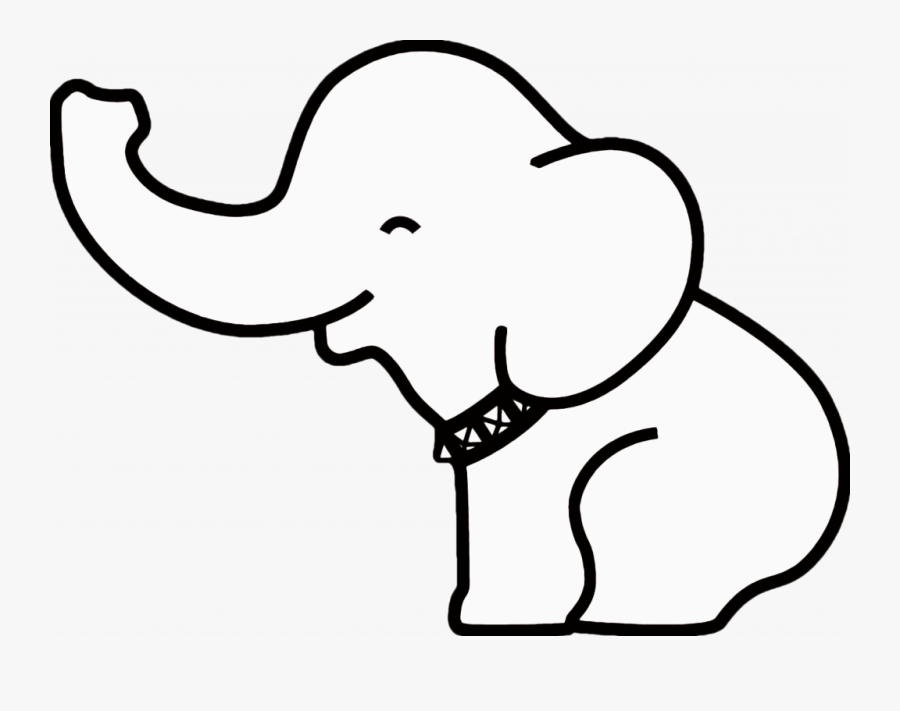 Introducing Cartoon Elephant Outline Magic Free Download - Baby Elephant Drawing Easy, Transparent Clipart