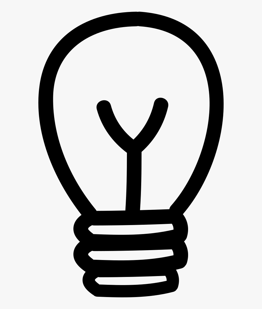 Drawn Light Bulb Svg - Brand Development Icon, Transparent Clipart