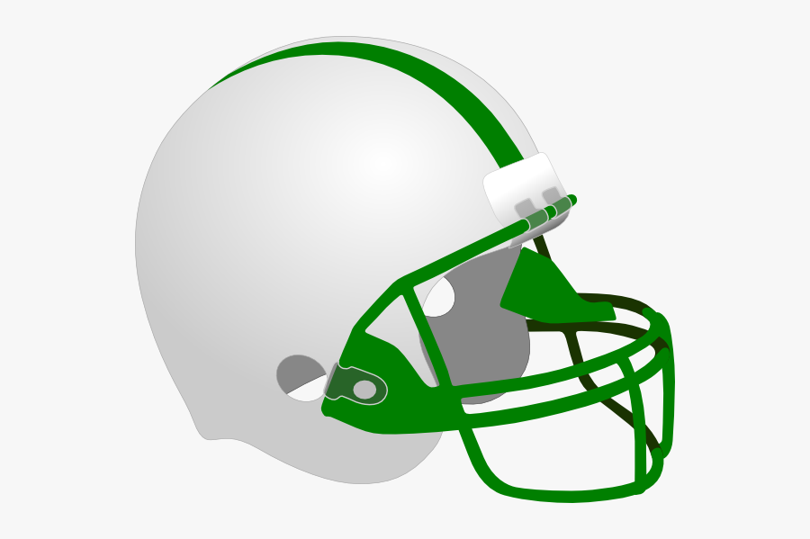 Football Helmet Clip Art White, Transparent Clipart