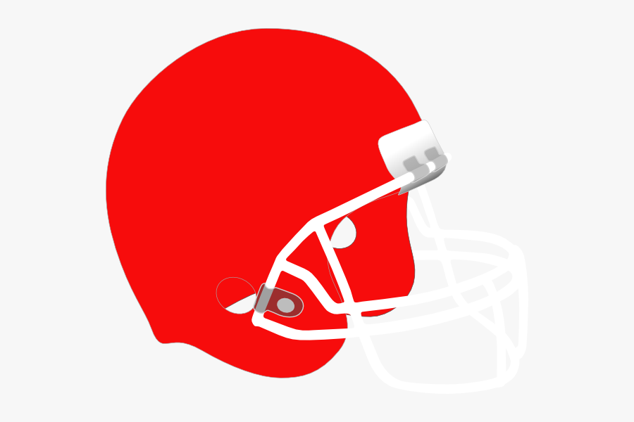 Clip Art White At Clker Com - Red And White Football Helmet, Transparent Clipart