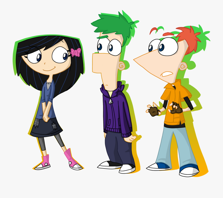 Ferb Drawing Pencil - Phineas And Ferb And Isabella, Transparent Clipart