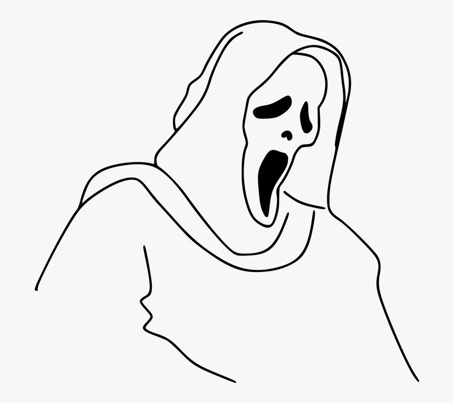 Ghost, Ghost Face, Halloween, Holiday, Phantom - Halloween Drawings Ghost Face, Transparent Clipart