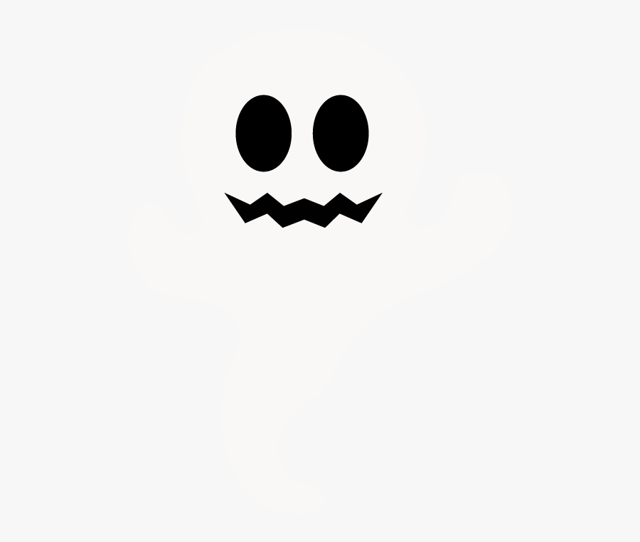 Halloween Clip Art Black And White Ghost, Transparent Clipart