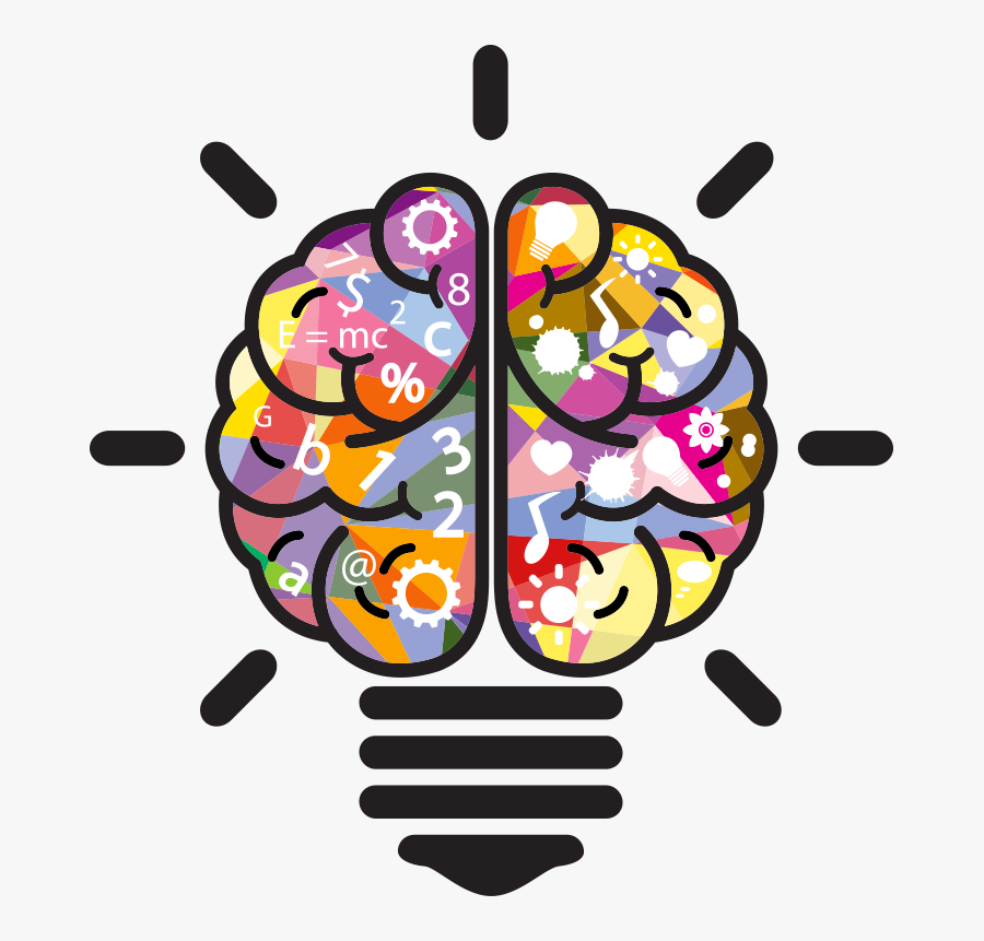 Brain Bulb Image - Brain And Bulb Png, Transparent Clipart