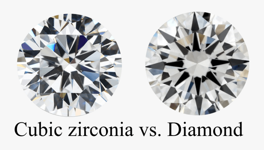 Cubic Zirconia Vs Diamond Side By Side Cubic Zirconia Vs Diamond