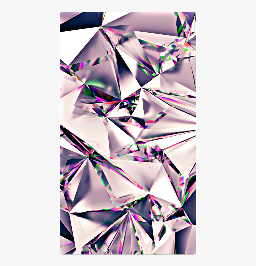 #diamonds #diamond #background #backgrounds #overlays - Mirror Wallpaper Iphone, Transparent Clipart
