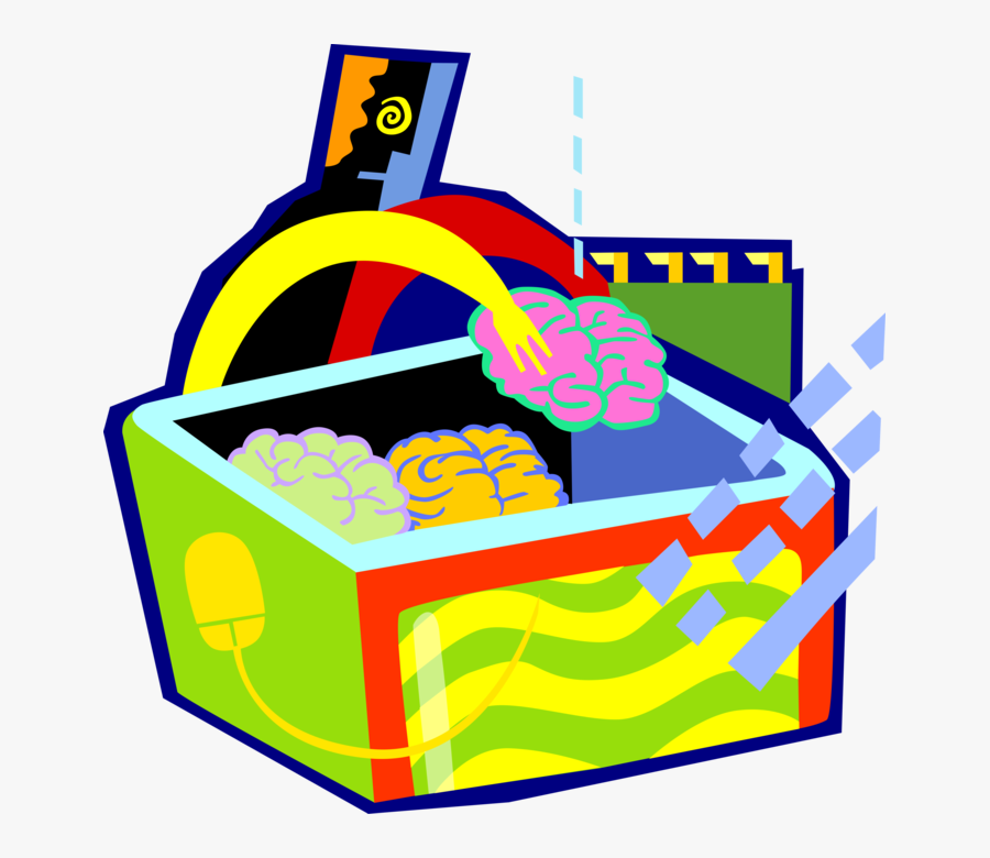 Vector Illustration Of Brain Trust Metaphor, Transparent Clipart