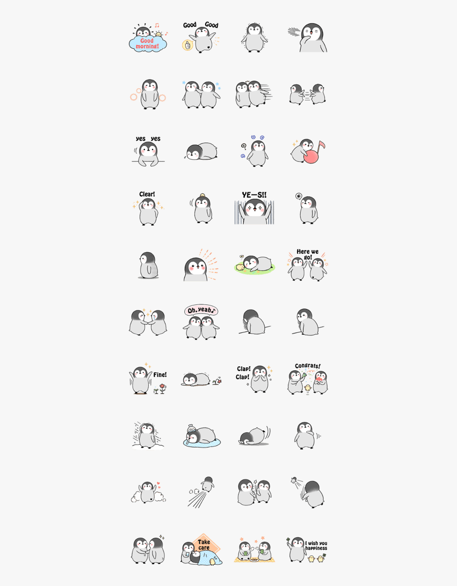 Emperor Penguin Brothers 2 - ペンギン Line スタンプ, Transparent Clipart